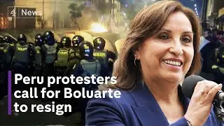 Peru protests: Running battles in the streets as protestors call for president&rsquo;s resignation