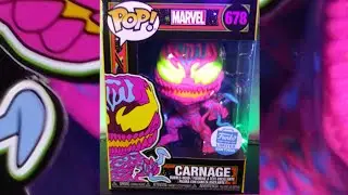 Funko Pop black light series 1:Carnage closer look #shorts