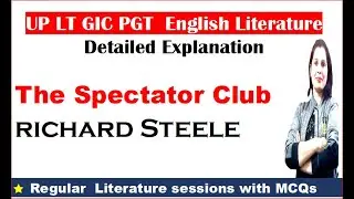 The Spectator Club by Richard Steele /UP LT Special #upltenglish