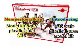 ICM model kit #35684 1/35 scale British Infantry 1914 plastic figure