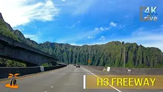 Hawaii H3 Freeway | Stunning H3 Freeway | Honolulu, Oahu 🌈 Hawaii 4K Driving