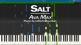 Ava Max - Salt (Piano Cover) Synthesia Tutorial by LittleTranscriber