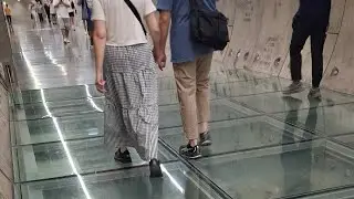 มาเดินทางเชื่อมจาก จามจุรีสแควร์สถานี MRT วัดหัวลำโพง ทางเดินเชื่อมสามย่านมิตรทาวน์