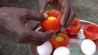 Egg Omlette in Tomato prepared by Chandrappa