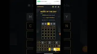 Binance Word of the day Answers today | binance crypto WOTD 5 letters | Layer 2 solutions answer