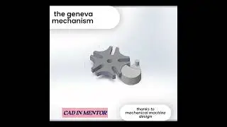 geneva mechanism video, solidworks tutorial, mechanism, new geneva mechanis