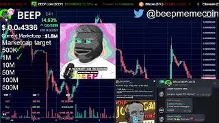 🚨WATCH BEEP MEME COIN GO 100X LIVE!! 🚨 #crypto #beep #pepe #memecoin #bitboy