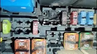 Fuse burn and inside fuse box also burn need to be rlp wiring