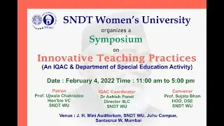 Symposium on Innovative Teaching Practices (An IQAC & Department of Special Education Activity)