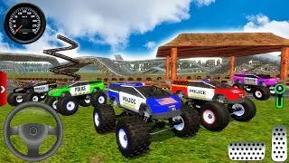 Mega Monster Police Cars Xtreme Car Racing Game #1-Offroad Outlaws Multiplayer Gameplay.