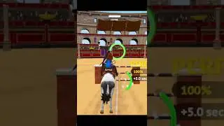 Quick run through of a jumping course in #starequestrian ! #horsegames #horse #shorts #ytshorts