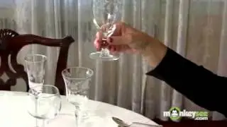 Basic Dining Etiquette - The Glass Ware, video 8 of 16