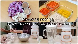 RAMADAN PREP 2024 PART 1, STOK BUMBU BIAR MEAL PREP SAT SET, BUMBU DASAR, MECOO ICE CRUSHER BLENDER