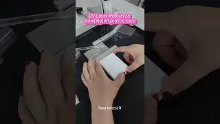 UV Laser Marking Machine to print Nylon plastic case#lasermachine #plastic #charger #connector  #ABS