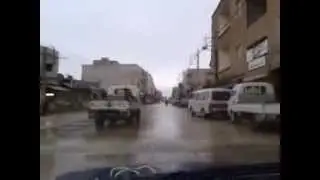 الرحيبة الشارع العام من دوار الحارة الشمالية وصولا الى جامع النور 3-2-2014