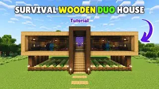 Minecraft Tutorial &ndash; Minecraft Survival Wooden DUO House Build