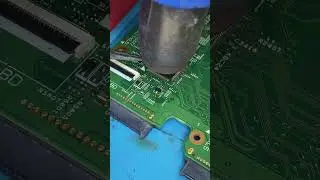 Laptop motherboard IO installation.#laptop#motherboard#ic