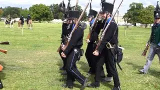 Black Brunswickers at the M5 Living History Show, Spetchley Park, 15 August 2015