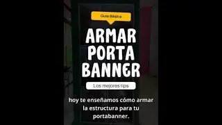 Como armar estructura de Porta banner 190x90cm - LM estudio creativo