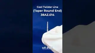 Spiral Cool Cut Taper Round End Super Coarse Diamond Bur | Diamond Dental Bur