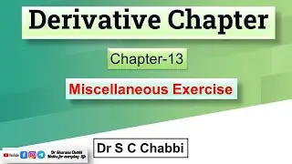 Derivative Chapter Miscellaneous Exercise