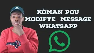 k&ograve;man pou modifye yon message WhatsApp apre kew fin voyel bay yon moun #WhatsApp #telephone #android