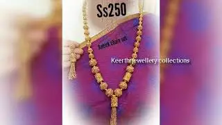 Keerthi jewellery collections 1 gram gold jewellery in reasonable price