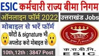 ESIC UDC Form Fill Up 2022 &brvbar;&brvbar; How To Fill ESIC MTS Online Form &brvbar;&brvbar; ESIC Steno Online Form Kaise Bhare