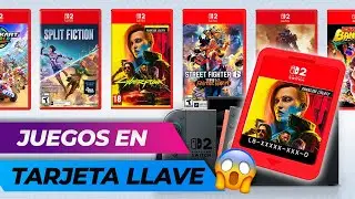 🗝️ LISTADO de JUEGOS en TARJETA LLAVE para NINTENDO SWITCH 2 😱 Game Key Cards