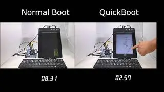 AGL40 Fast boot demo with Ubiquitous QuickBoot for x86 on MinnowBoard Turbot