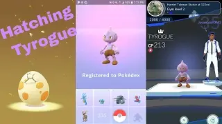 Pokemon Go Gen 2 Hatching Tyrogue & Hitmontop!