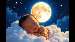 Sleeping Moon Bedtime Poem 🌙 | Baby Sleep Music & Cozy Lullaby #babysleep #sleepmusic #lullaby