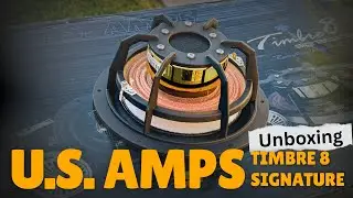 Распаковка трёхполосной акустической системы U.S. Amps Timbre 8 Signature