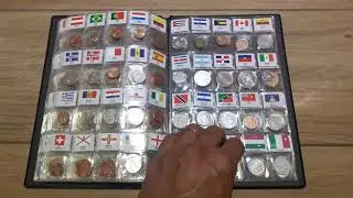 &Aacute;lbum 180 Moedas do mundo -  Kit 01
