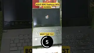 Asus ROG Zephyrus M15 GU502L Boot Time Test #shortsvideo #shorts #gaming #asusrog