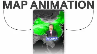 Viral Map Animation in Alight Motion