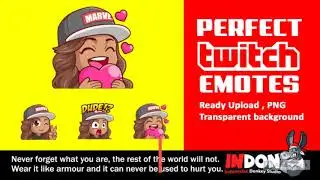 Create custom twitch emotes, badges, sub badges design