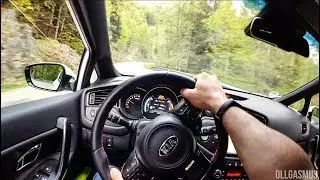 2018 Kia Cee'd GT: POV Drive on Mountain Pass | Sound, Acceleration, Corners