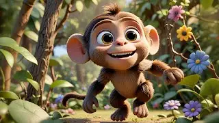 Four Baby Monkeys Swing on Vines + More Nursery Rhymes & Kids Songs