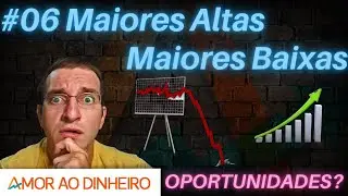 #06 Maiores altas e Maiores baixas - 🔵PTBL3 PLAS3 BTTL3🔵 - 🔴CASH3 ENJU3 LUPA3🔴