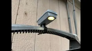 This solar grill light helps when you are grilling the dark