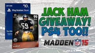 99 Overall Jack Ham Giveaway! - Madden 15 Ultimate Team | PSN and Xbox One Giveaway