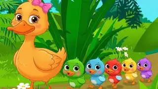 Five Little Ducks 🦆 | Fun Adventure Nursery Rhyme for Kids | Counting Song