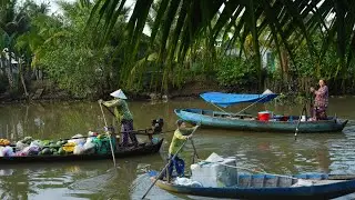 Khó tìm được hình ảnh như này - Bà cụ 70 tuổi chèo ghe bán hàng ăn sáng trên sông