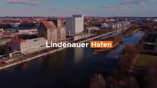 Leipzig von oben - Lindenauer Hafen