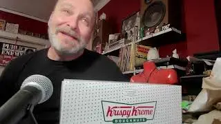 #skippysimon KRISPY KREME CHOCOLATE ICED KREME FILLED DONUT #mukbang #review #comedy #funny #humor