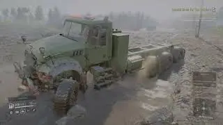 SnowRunner Mack Defense M917 location and Long distance haul recovery mission