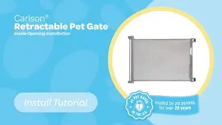 Carlson&reg; Retractable Pet Gate (Inside Opening Installation) - Install Tutorial