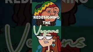Redesigning Total Drama Characters- PART 2 // VEGANS #shorts