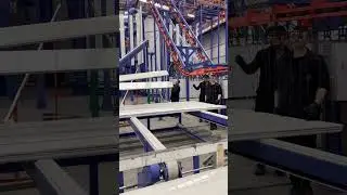 automated aluminium section vertical powder coating plant production